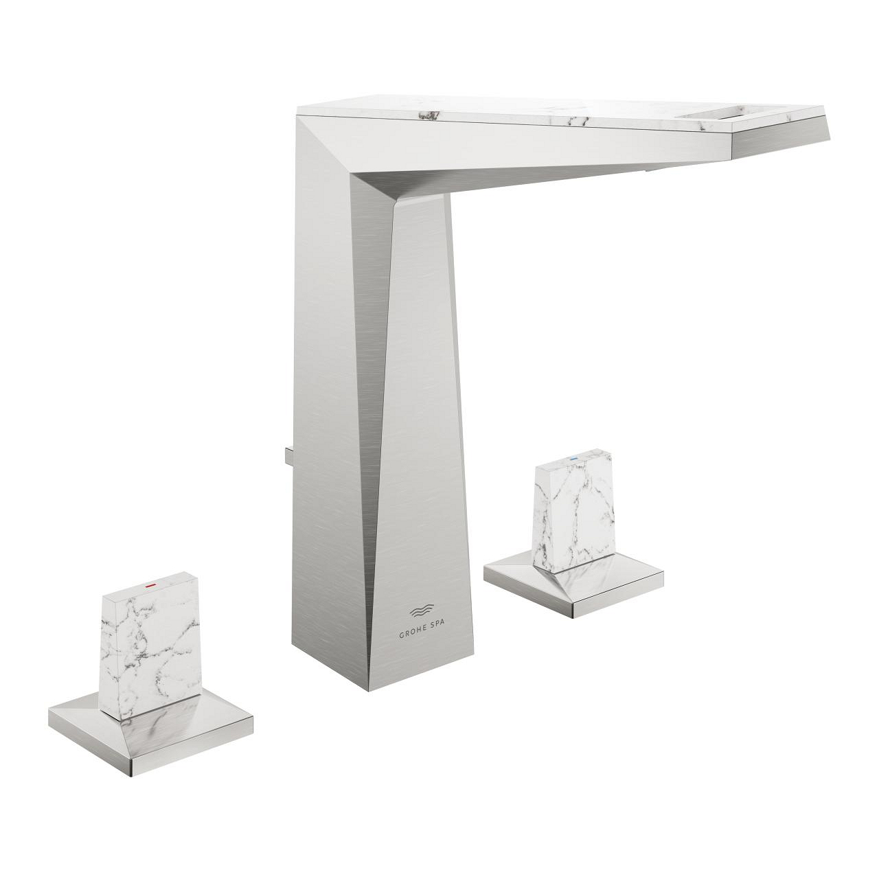 20668DC0.jpg Grohe Allure Brilliant Private Collection 3 Delikli Lavabo Bataryası L-Boyut, Paslanmaz Çelik - Görsel 1
