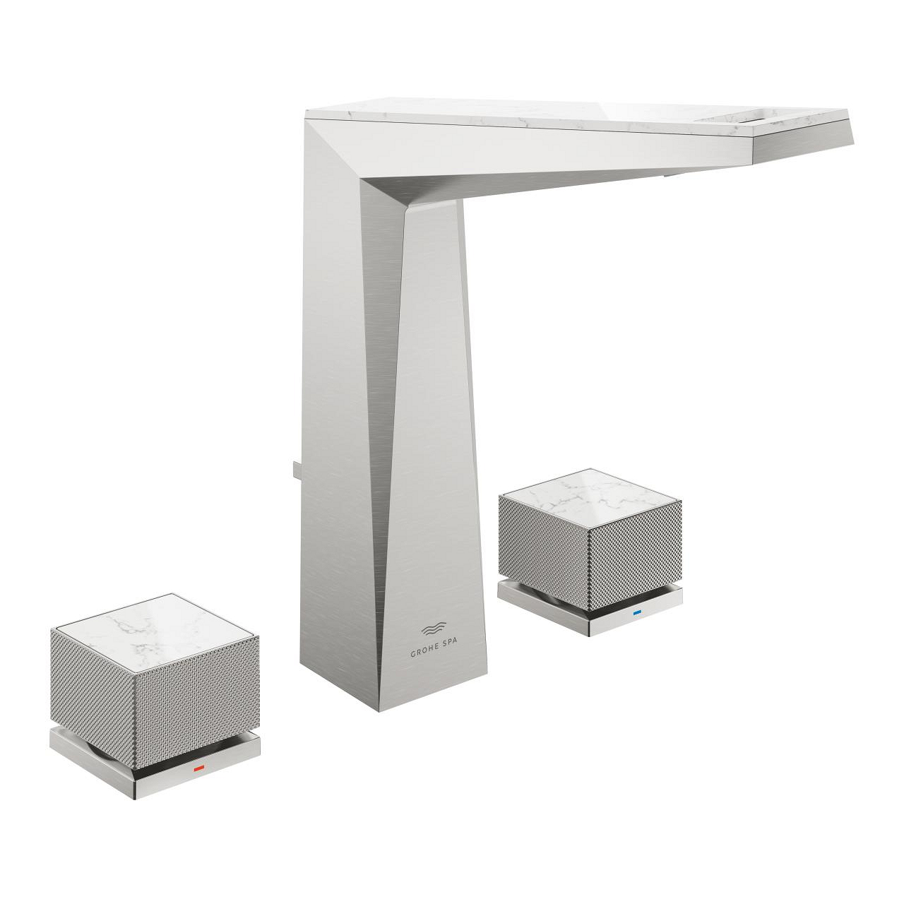20671DC0.jpg Grohe Allure Brilliant Private Collection 3 Delikli Lavabo Bataryası L-Boyut, Paslanmaz Çelik - Görsel 1