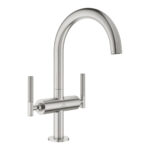 Grohe Atrio Private Collection Tek Delikli Lavabo Bataryası 1/2″ L-Boyut, Paslanmaz Çelik - Görsel 3