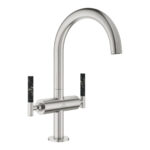 Grohe Atrio Private Collection Tek Delikli Lavabo Bataryası 1/2″ L-Boyut, Paslanmaz Çelik - Görsel 7