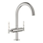 Grohe Atrio Private Collection Tek Delikli Lavabo Bataryası 1/2″ L-Boyut, Paslanmaz Çelik - Görsel 8