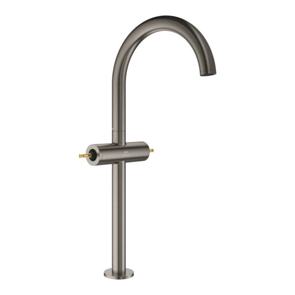 Grohe Atrio Private Collection Tek Delikli Lavabo Bataryası 1/2″ Xl-Boyut, Brushed Hard Graphite