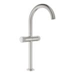 Grohe Atrio Private Collection Tek Delikli Lavabo Bataryası 1/2″ Xl-Boyut, Paslanmaz Çelik