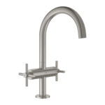 Grohe Atrio Tek Delikli Lavabo Bataryası 1/2″ L-Boyut, Paslanmaz Çelik