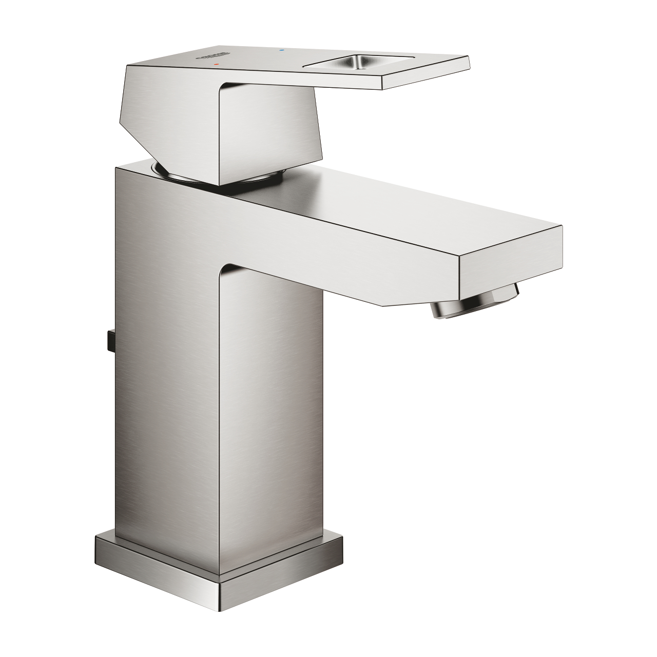 23127DC0.jpg Grohe Eurocube Tek Kumandalı Lavabo Bataryası S-Boyut, Paslanmaz Çelik - Görsel 1