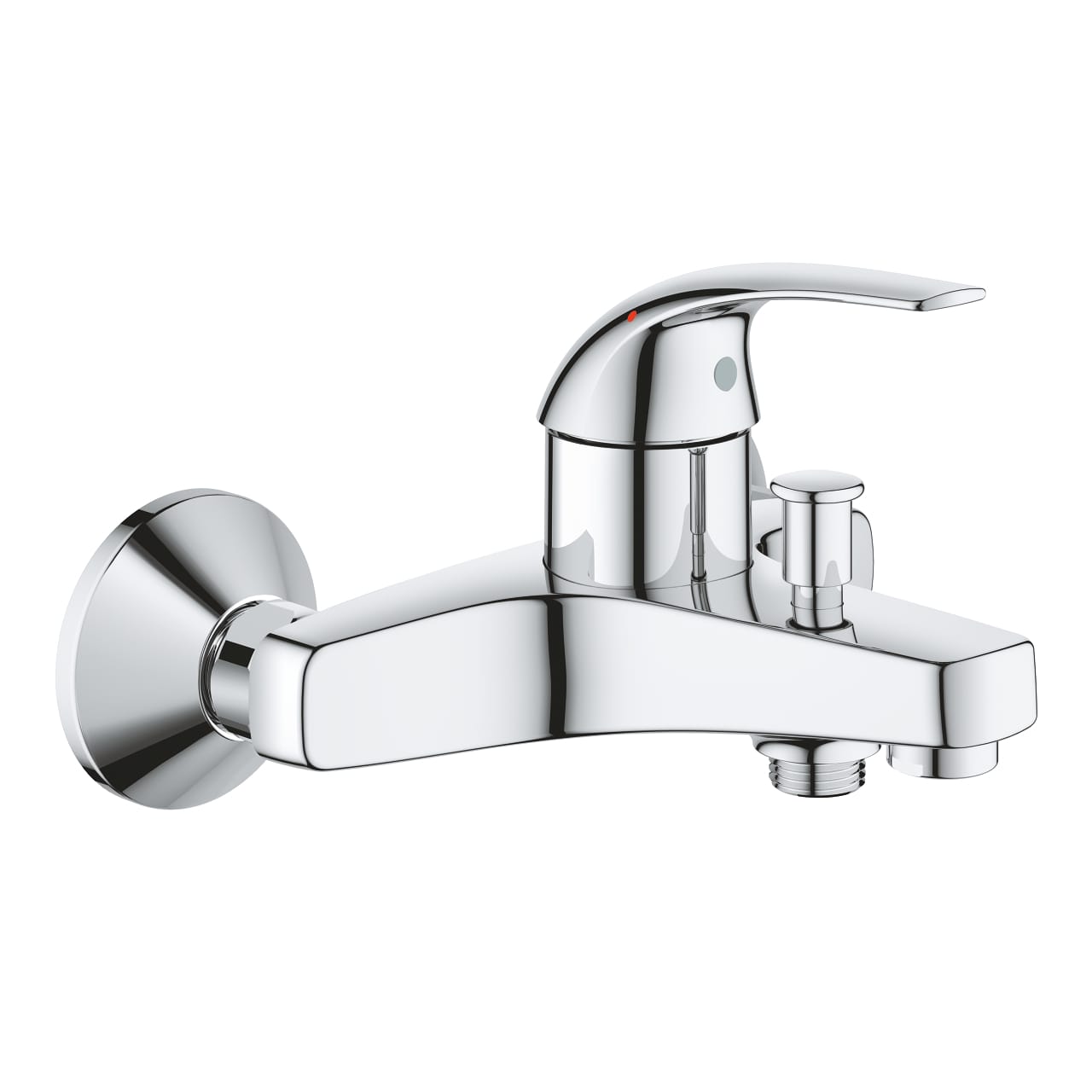 23599000.jpg Grohe BauCurve Tek Kumandalı Banyo Bataryası, Krom - Görsel 1