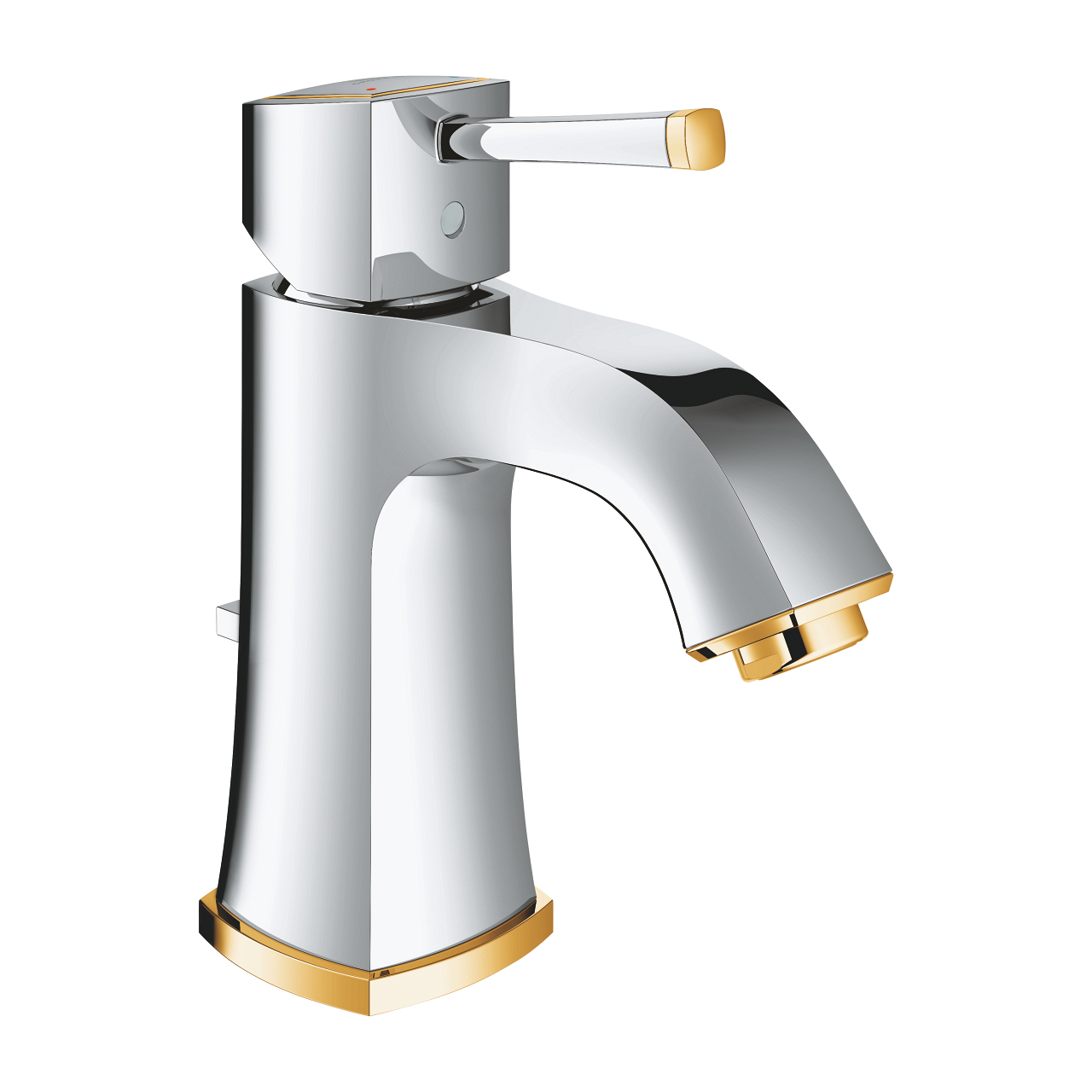 24369IG0.jpg Grohe Grandera Tek Kumandalı Lavabo Bataryası M-Boyut, Krom/Altın - Görsel 1