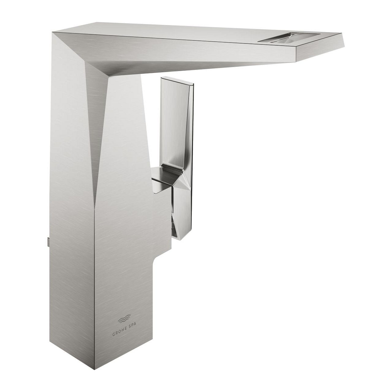 24400DC0.jpg Grohe Allure Brilliant Private Collection Tek Kumandalı Lavabo Bataryası 1/2″ L-Boyut, Paslanmaz Çelik - Görsel 1
