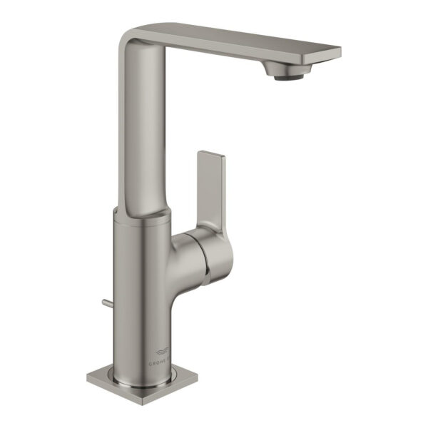 Grohe Allure Tek Kumandalı Lavabo Bataryası 1/2″ L-Boyut, Satin Steel