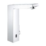 Grohe Eurocube E Fotoselli Lavabo Bataryası, 1/2″, Çift Su Girişli Ayarlanabilir Sıcaklık Sınırlayıcısı, Krom