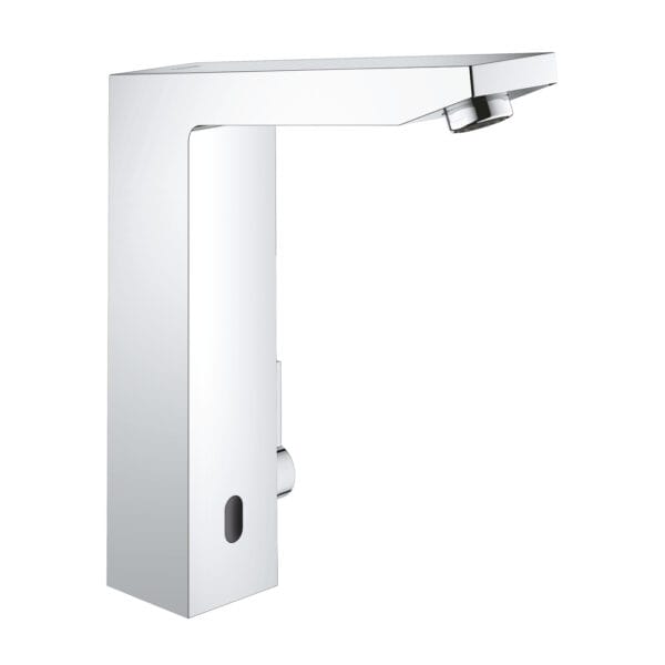 Grohe Eurocube E Fotoselli Lavabo Bataryası, 1/2″, Çift Su Girişli Ayarlanabilir Sıcaklık Sınırlayıcısı, Krom