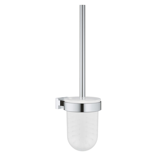 Grohe Essentials Cube Tuvalet Fırçası Seti, Krom