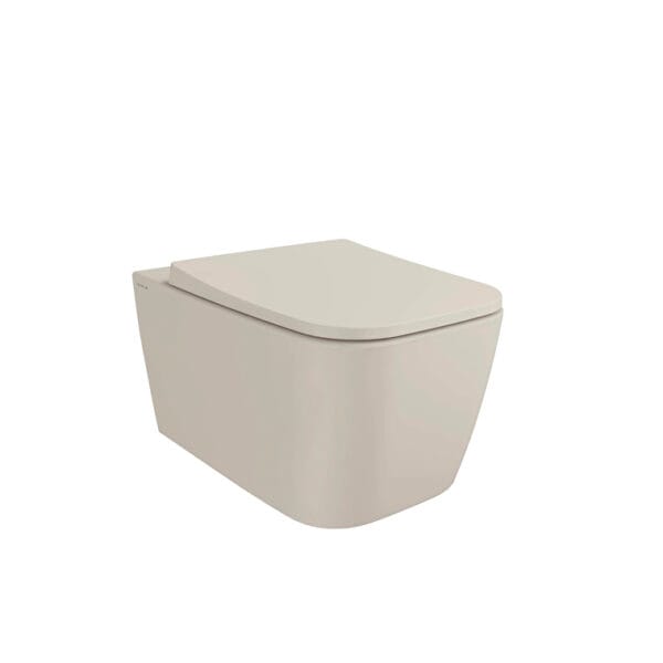 Vitra Metropole Square Asma Klozet Quantumflush, Gizli Montajlı, 56 cm, Mat Kum Beji