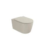 Vitra Metropole Round Asma Klozet Quantumflush, Gizli Montajlı, 56 cm, Mat Kum Beji