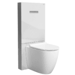 Vitra Vitrus Duvar Önü Cam Rezervuar Duvara Tam Dayalı Yerden Klozetler İçin, 114 cm, Beyaz, 3/6 Litre, Beyaz - Görsel 2