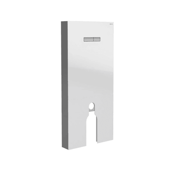 Vitra Vitrus Duvar Önü Cam Rezervuar Duvara Tam Dayalı Yerden Klozetler İçin, 114 cm, Beyaz, 3/6 Litre, Beyaz
