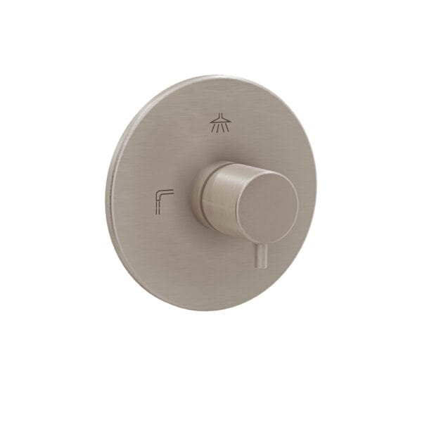Vitra Root Round Ankastre 3 Yollu Yönlendirici, V-Box (Sıva Üstü Grubu), Fırçalı Nikel