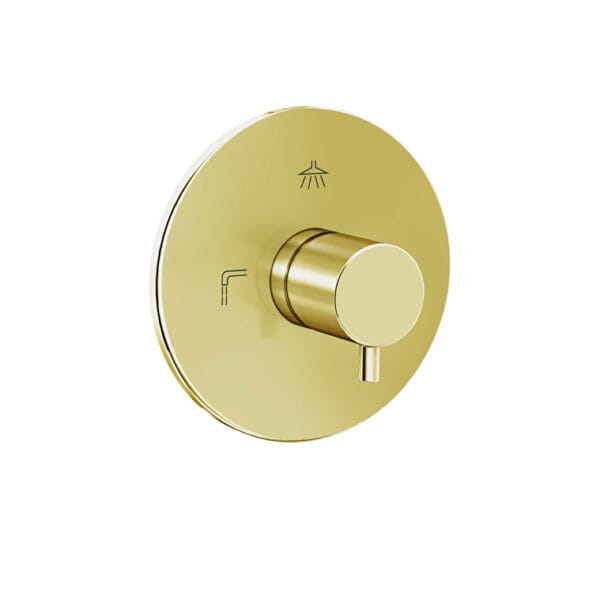 Vitra Root Round Ankastre 3 Yollu Yönlendirici, V-Box (Sıva Üstü Grubu), Soft Altın