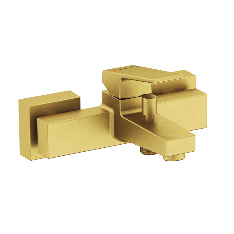 A4352025.webp Vitra Minimax Square Banyo Bataryası, Fırçalı Altın - Görsel 1