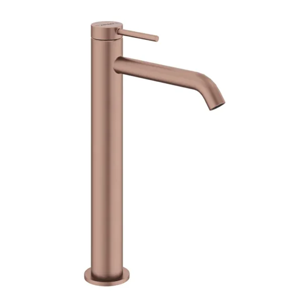 Vitra Minimax Round Çanak Lavabo Bataryası, Fırçalı Bakır