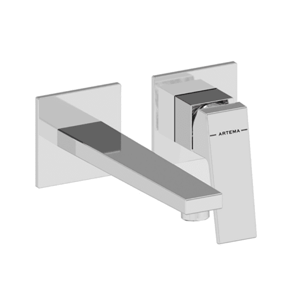 Vitra Minimax Square Ankastre Lavabo Bataryası, Uzun (Sıva Üstü Grubu), Krom