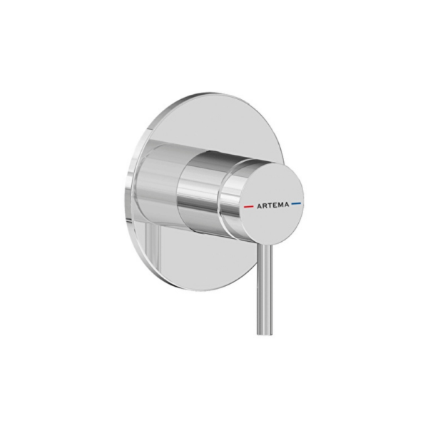Vitra Minimax Round Ankastre Mekanik Duş Bataryası, Minibox, Krom