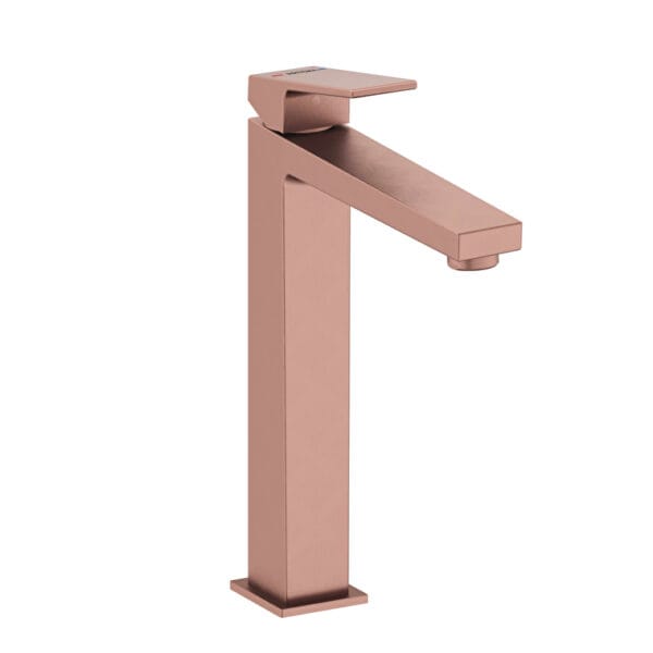 Vitra Minimax Square Çanak Lavabo Bataryası, Fırçalı Bakır