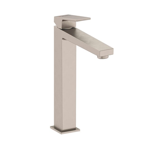 Vitra Minimax Square Çanak Lavabo Bataryası, Fırçalı Nikel