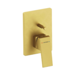 Vitra Minimax Square Ankastre Banyo/Duş Bataryası, Minibox (Sıva Üstü Grubu), Fırçalı Altın
