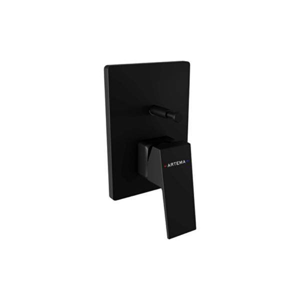 Vitra Minimax Square Ankastre Banyo/Duş Bataryası, Minibox (Sıva Üstü Grubu), Mat Siyah