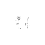 Vitra Base Round El Duşu Takımı, 3 Fonksiyonlu 10 cm, Mat Siyah - Görsel 2