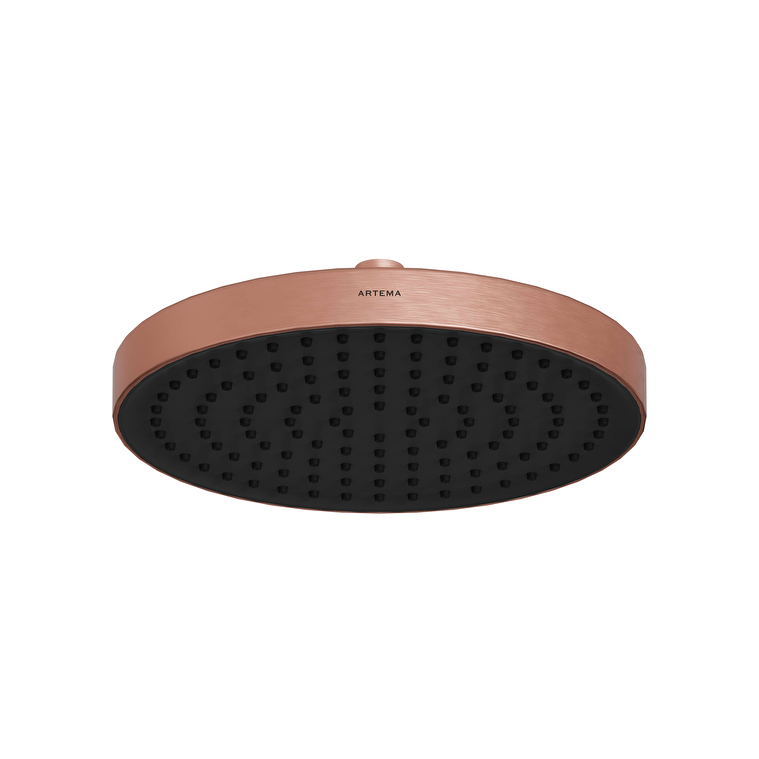 A4591224_1-1.jpg Vitra Core Round Duş Başlığı 1 Fonksiyonlu 25 cm, Fırçalı Bakır - Görsel 1