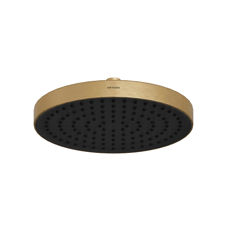 A4591225_1-1.jpg Vitra Core Round Duş Başlığı 1 Fonksiyonlu 25 cm, Fırçalı Altın - Görsel 1
