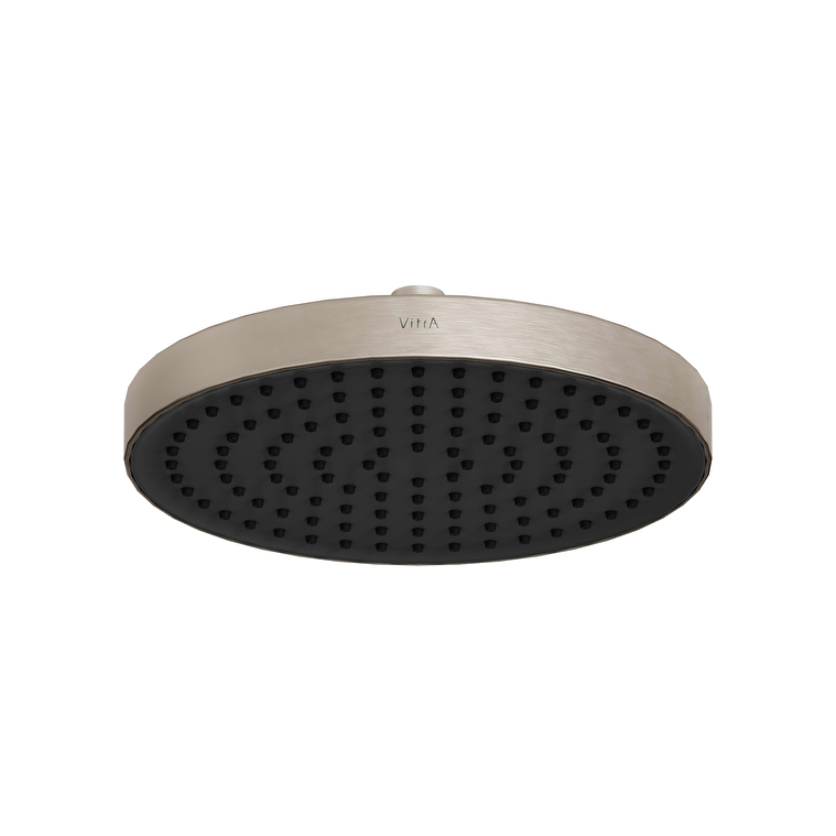 A4591234-1.jpg Vitra Core Round Duş Başlığı 1 Fonksiyonlu 25 cm, Fırçalı Nikel - Görsel 1
