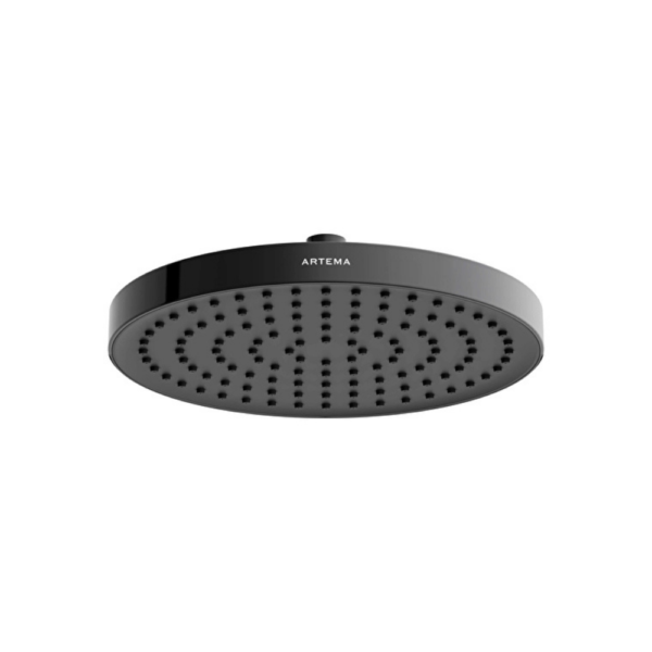 Vitra Core Round Duş Başlığı 1 Fonksiyonlu 25 cm, Parlak Siyah