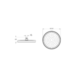 Vitra Core Round Duş Başlığı 1 Fonksiyonlu 25 cm, Soft Altın - Görsel 2