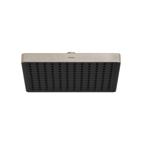 Vitra Core Square Duş Başlığı 1 Fonksiyonlu 25 cm, Fırçalı Nikel