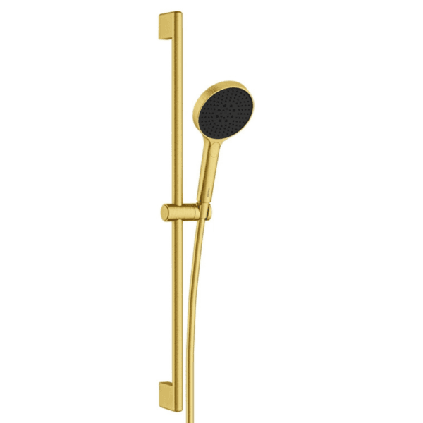 Vitra Core Round Sürgülü El Duşu Takımı, 3 Fonksiyonlu 12 cm, Fırçalı Altın