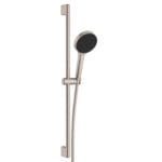 Vitra Core Round Sürgülü El Duşu Takımı, 3 Fonksiyonlu 12 cm, Fırçalı Nikel
