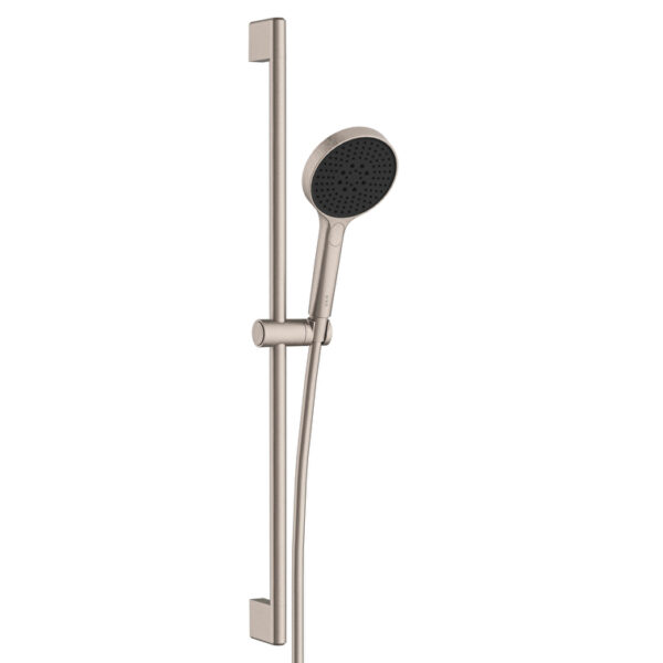 Vitra Core Round Sürgülü El Duşu Takımı, 3 Fonksiyonlu 12 cm, Fırçalı Nikel
