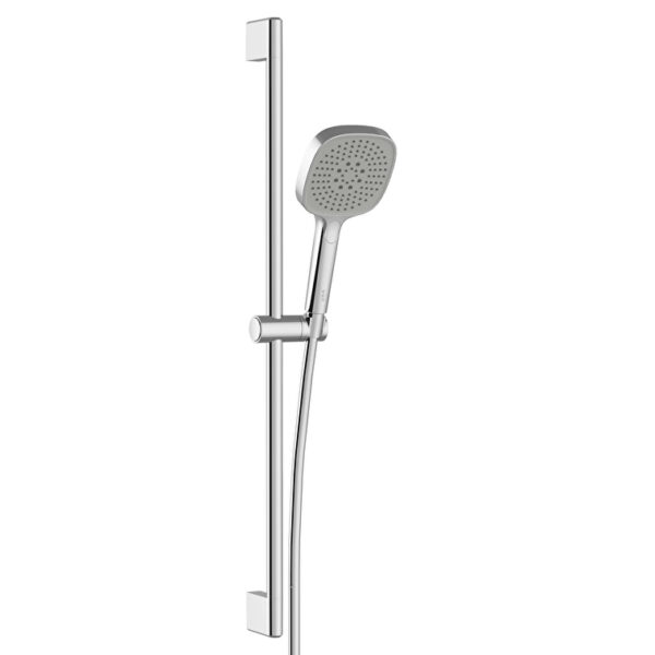 Vitra Core Square Sürgülü El Duşu Takımı, 3 Fonksiyonlu 12 cm, Krom