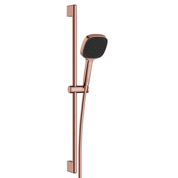 Vitra Core Square Sürgülü El Duşu Takımı, 3 Fonksiyonlu 12 cm, Soft Bakır