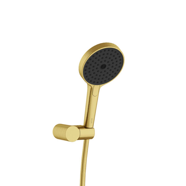 Vitra Prime Round El Duşu Takımı, 3 Fonksiyonlu 13 cm, Fırçalı Altın