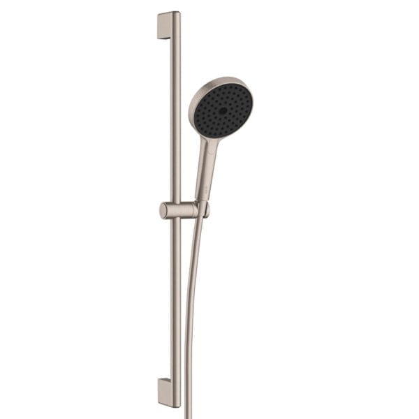 Vitra Prime Round Sürgülü El Duşu Takımı, 3 Fonksiyonlu 13 cm, Fırçalı Nikel