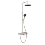 Vitra Core Round 250 Termostatik Banyo Bataryalı Duş Sistemi, Fırçalı Nikel