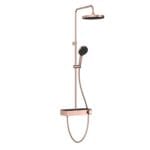 Vitra Core Round 250 Termostatik Duş Bataryalı Duş Sistemi, Soft Bakır