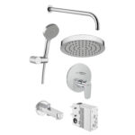 Vitra Flow Round Ankastre Banyo Seti (A43182, A41949, A45907, A45904, A45652, A43126), Krom