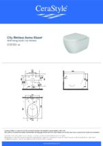 Cerastyle City Rimless Asma Klozet + Bella Slim Yavaş Kapanan Çek-Çıkar Klozet Kapağı (PP) - Görsel 2