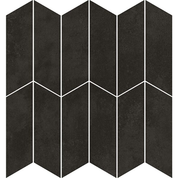 VitrA 30x30, Cemental, Kesme Mozaik, Siyah, R10B