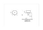 Vitra Plural Çanak Lavabo Oval, Kompakt, 45x38 cm, Mat Kum Beji - Görsel 2